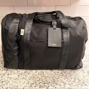 BEIS Travel Black Duffle Bag